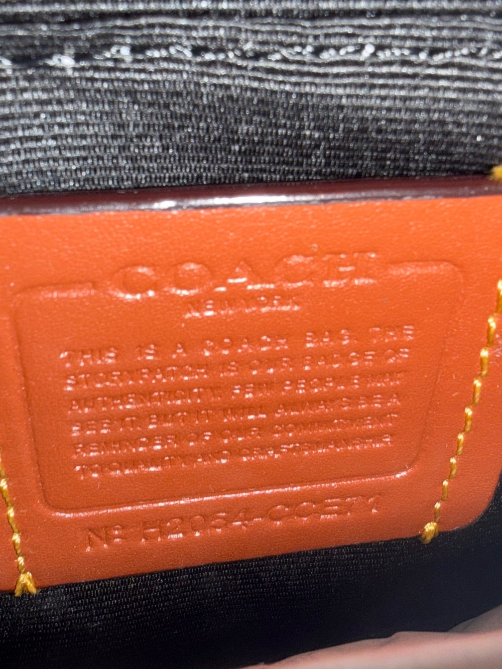 Coach Mini Shoulder Bag in Brown with Orange & White Halloween Print - Picture 12 of 12